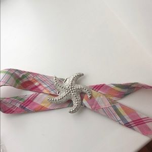 Belt with star buckle